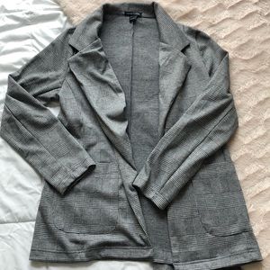 **Comfy Plaid Blazer**